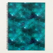 Teal Galaxy Series Design 8 Planer (Vorderseite)