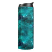 Teal Galaxy Series Design 8 Thermosbecher (Nach links gedreht)