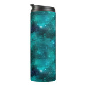 Teal Galaxy Series Design 8 Thermosbecher (Nach rechts gedreht)