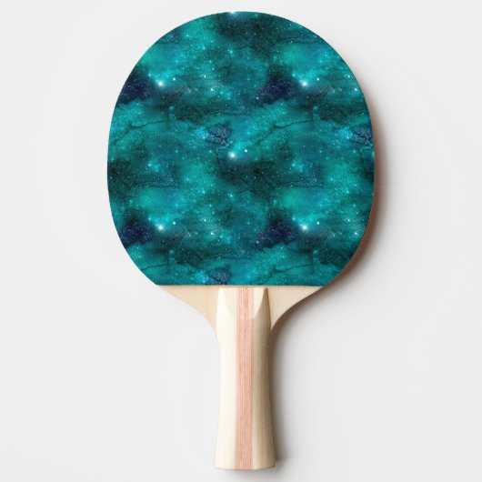 Teal Galaxy Series Design 8 Tischtennis Schläger (Vorderseite)