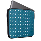 Teal Geometric Laptopschutzhülle (Vorne Rechts)
