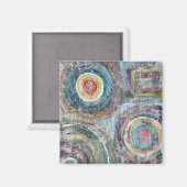 Teal getriebener Magnet (Vorderseite/Rückseite)