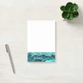 Teal Gold Glänzende Post-it® Notiz Geschenk Benutz (Büro)