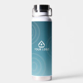 Teal Gradient Behavioral Health Logo Werbemittel Trinkflasche (Rückseite)
