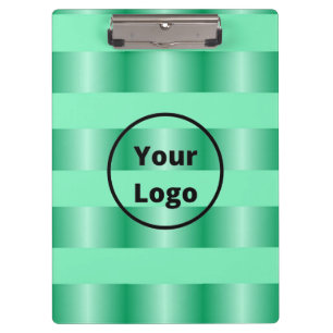 Teal gradient business pattern klemmbrett