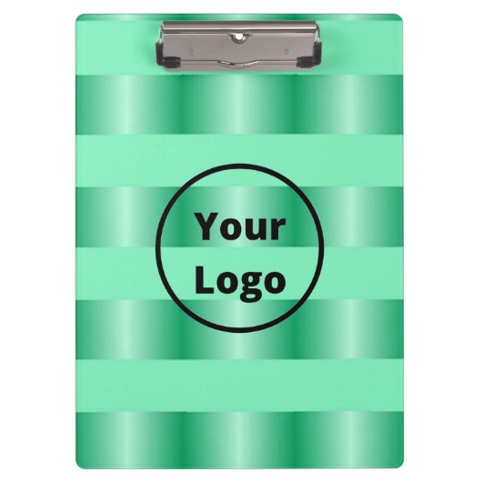Teal gradient business pattern klemmbrett (Vorderseite)