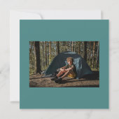 Teal Green, Burgundy Eagle Scout Court of Honor Einladung (Rückseite)