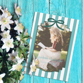 Teal Green Graduation Ankündigung