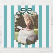 Teal Green Graduation Bierflaschenetikett (Einzelnes Label)