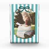 Teal Green Graduation Fotoblock (Vorderseite)