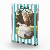 Teal Green Graduation Fotoblock (Rechts)