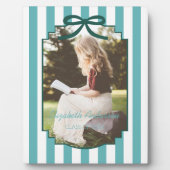 Teal Green Graduation Fotoplatte (Vorderseite)