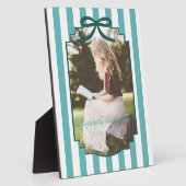 Teal Green Graduation Fotoplatte (Seite)