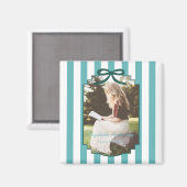 Teal Green Graduation Magnet (Vorderseite/Rückseite)