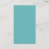 Teal Green Graduation Name Card Visitenkarte (Rückseite)