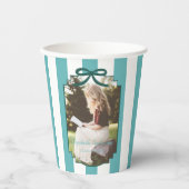 Teal Green Graduation Pappbecher (Vorderseite)
