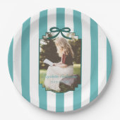 Teal Green Graduation Pappteller (Vorderseite)