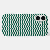 Teal Grün Chevron Zickzack-Streifenmuster Case-Mate iPhone Hülle (Rückseite (Horizontal))