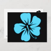 Teal Hibiscus Postkarte (Vorne/Hinten)