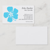 Teal Hibiscus Visitenkarte (Vorne/Hinten)