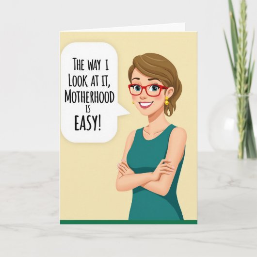 Teal Kleid Muttertagskarte Karte (Vorderseite)