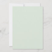 Teal-Korallen-Hochzeit Einladung (Rückseite)