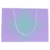 Teal Lavender Glow Große Geschenktüte (Rückseite)
