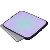 Teal Lavender Glow Laptopschutzhülle (Vorne Knopf)