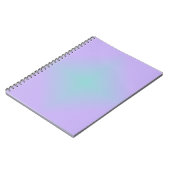 Teal Lavender Glow Notizblock (Linke Seite)