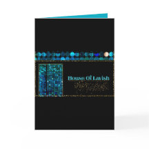 Teal Luxe Mosaik Grußkarte Modern Schwarz Karte