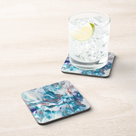 Teal Magic Getränkeuntersetzer (Rechte Seite)