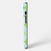 Teal Melon Mod Argyle iPhone Hülle (Linke Seite)