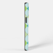 Teal Melon Mod Argyle iPhone Hülle (Rechte Seite)