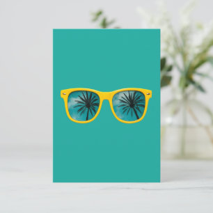 Teal Minimalistische Tapete Ruhiges, Kühlendes D Begleitkarte