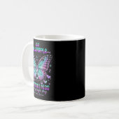 Teal N Purple Butterfly Suicide Prevention Awarene Kaffeetasse (Vorderseite Links)