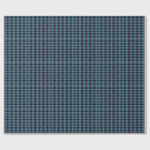 Teal & Navy Tartan Plaid Gift Wrap Wrapping Paper Geschenkpapier (Flach)