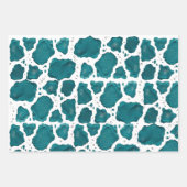 Teal Ocean Achat | Moderne abstrakte Steingeschenk Geschenkpapier Set (Vorderseite 3)
