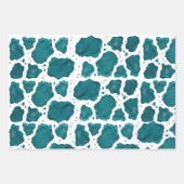 Teal Ocean Achat | Moderne abstrakte Steingeschenk Geschenkpapier Set (Vorderseite 2)