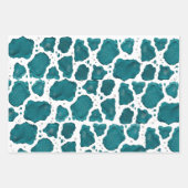 Teal Ocean Achat | Moderne abstrakte Steingeschenk Geschenkpapier Set (Vorderseite)