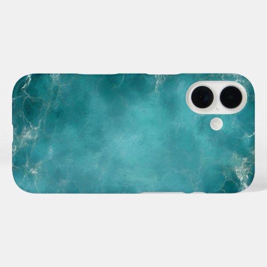 Teal Ocean Case-Mate iPhone Hülle (Rückseite (Horizontal))