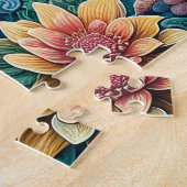 Teal Ocean Wave With  Turtle Puzzle (Seite)