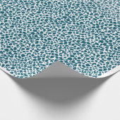 Teal Organic Spotted Pattern Wrapping Paper – Mini Geschenkpapier (Ecke)