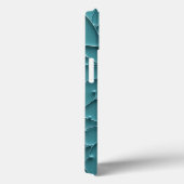 Teal-Organisches-Textur-iPhone-Case moderner Stil Case-Mate iPhone Hülle (Rückseite / Rechts)