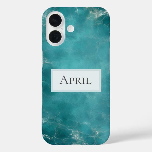 Teal Ozean Case-Mate iPhone Hülle (Rückseite)