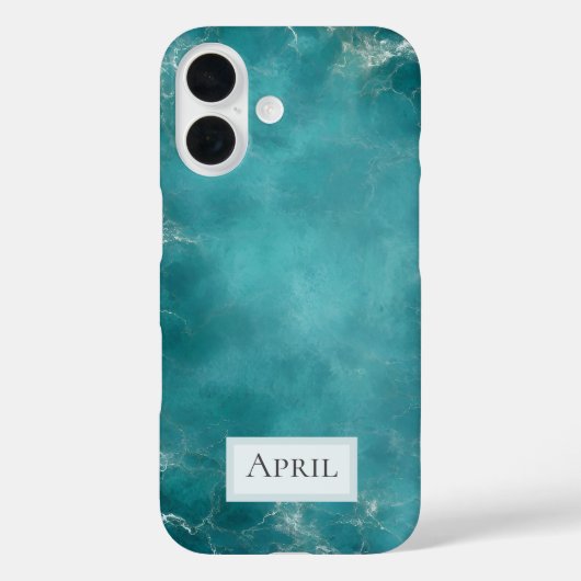 Teal Ozean Case-Mate iPhone Hülle (Rückseite)