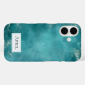 Teal Ozean Case-Mate iPhone Hülle (Rückseite (Horizontal))
