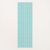 Teal-Paisley-Blumenmuster • Modern Boho Yogamatte (Vorderseite)
