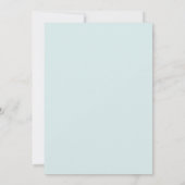 Teal Picturesque Spring Wedding Einladung (Rückseite)