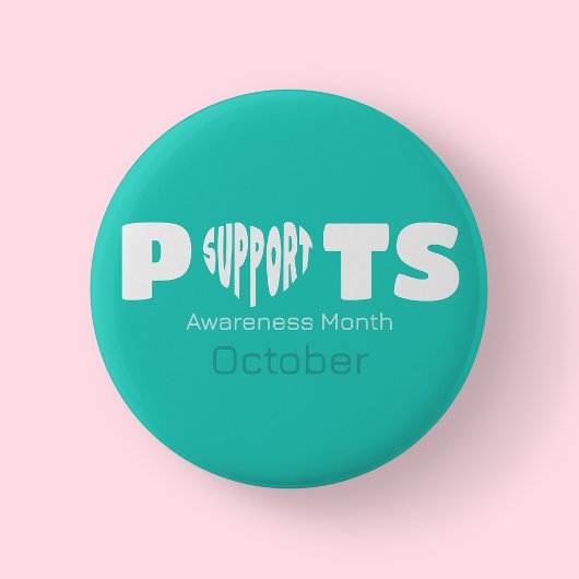 Teal POTS Awareness Button