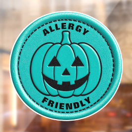 Teal Pumpkin Allergy Friendly Non Food Treat Alert Fensteraufkleber